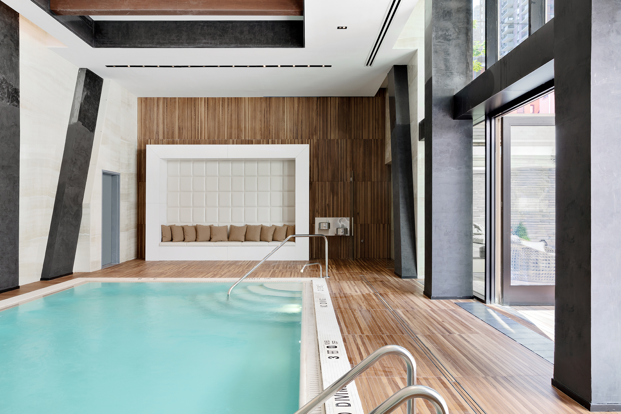 indoor pool at 505 W 43 hell's kitchen condos 